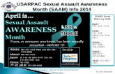 USARPAC Sexual Assault Awareness Month (SAAM) · PDF fileUSARPAC Sexual Assault Awareness Month (SAAM) Info 2014 SHARP Event POCs by AOR: Japan ... Advanced and Annual Training 11