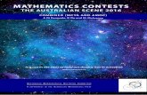 MATHEMATICS CONTESTS -  · PDF file3 Mathematics Contests The Australian Scene 2016 ... Mathematics Competition sponsored by the Commonwealth Bank, the Mathematics Challenge