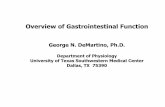 Overview of Gastrointestinal Function - UT … of Gastrointestinal Function George N. DeMartino, Ph.D. Department of Physiology University of Texas Southwestern Medical Center Dallas,