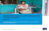 genDer equAlity results CAse stuDy - Asian Development · PDF file1550 Metro Manila, Philippines nepAl genDer equAlity results CAse stuDy CommUnity-based Water sUPPly sanitation seCtor