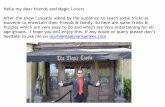 Learn Free Magic Tricks - Magician Sameermagiciansameer.com/pdf/Learn-Free-Magic-Tricks.pdf · Hello my dear friends and Magic Lovers After the show I usually asked by the audience