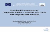Post-buckling Analysis of Composite Panels - Towards · PDF filePost-buckling Analysis of Composite Panels - Towards Fast Tools ... application of the finite element method has ...