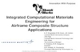 Integrated Computational Materials Engineering for … Documents...LM Aero Airframe Goals – Tailoring composite damage tolerance and in-plane strengths to achieve maximum weight