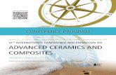 41 INTERNATIONAL CONFERENCE AND …ceramics.org/wp-content/uploads/2017/01/ICACC17_complete_lo-res-1.pdf41ST INTERNATIONAL CONFERENCE AND EXPOSITION ON ADVANCED CERAMICS AND COMPOSITES