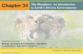 Chapter 34 The Biosphere: An introduction to Earth’s ... 110/34_Lecture...June solstice (Northern Hemisphere tilts toward sun) March equinox (equator faces sun directly) December