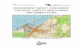 ENVIRONMENT IMPACT ASSESSMENT FOR SECIL LOBITO · PDF fileENVIRONMENT IMPACT ASSESSMENT FOR SECIL LOBITO’S NEW ... production of 3 000 tonnes of clinker. During the 1st phase, ...