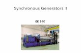 Synchronous Generators II - UNLVeebag/Sync Generators II.pdf · Synchronous Generators II . ... with other synchronous generators to supply power to the ... Generator Loading Capability