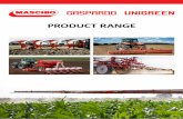 PRODUCT RANGE - Maschio product range. 7 Index SOIL CULTIVATION 32-71 Ploughs 32 Rotary tillers 40 Power harrows 48 Pull-type cultivators 58 SEEDING & CULTIVATION 72-101 Precision