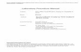 Laboratory Procedure Manual - Centers for Disease … Procedure Manual . ... or plasma, using the COBAS® AmpliPrep Total Nucleic Acid Isolation Kit (TNAI) for the ... workflow. The