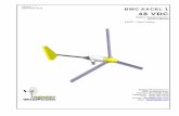Version 1.1 BWC EXCEL 1 48 VDC - Home - Bergey Wind ...bergey.com/documents/2012/12/excel-1-48-v-owners-manual-v1-1.pdf · BWC EXCEL 1 48 VDC Battery Charging System Owner’s Manual
