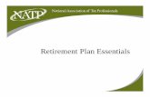 Retirement Plan Essentials - National Association of Tax ... Retirement... · Retirement Plan Essentials. Presented By: Jim Vanden Branden, MAS, CPA, CFP and Tom O’Saben, EA, CFP.