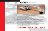 TB175 Excavator - Takeuchi US · PDF fileTB175 Excavator The Power of Product and Support ® A ll Takeuchi excavators share our commitment to the highest stan-dards in quality and