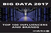 BIG DATA 2017 - Influencer Marketing Software - · PDF file42 Susan Dolan @GoogleExpertUK 20.71 ... 37 McKinsey Global Inst @McKinsey_MGI 20.97 ... Big Data 2017 Top 100 Influencers