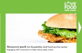 Resource pack for Hospitality and Food service sector - … LFHWHospitalityResourcePack_0… · Resource pack for Hospitality and Food service sector ... suggested activities and