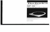 Technics SP-15 (manual) - The Library of Congresslcweb2.loc.gov/master/mbrs/recording_preservation/manuals/Technics... · Technics OUAR"TZ Synthesizer Direct Drive Turntable SP-15