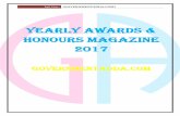 Yearly Awards & Honours magazine 20171 million 2017 Genesis Prize for his utmost contribution for Jewish community. o The Genesis Prize was founded in 2012 with a prize of $1 million