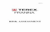 RISK ASSESSMENT - · PDF filecontractor, crane hirer, electricity entity, employer, dogman, spotter, site foreman and crane operator. B2. Not observing instructions on warning plates