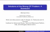 Solutions of the Strong CP Problem: A Scorecardscipp.ucsc.edu/~dine/solutions_of_strong_cp.pdf · Solutions of the Strong CP Problem: A Scorecard Michael Dine ... Usually speak of