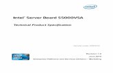 Technical Product Specification - Intel · PDF fileIntel® Server Board S5000VSA Technical Product Specification Intel order number: D36978-010 Revision 1.8 June 2010 Enterprise Platforms