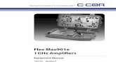 Flex Max901e 1GHz Amplifiers - West1 · PDF fileFlex Max901e 1GHz Amplifiers Equipment Manual 1502154 Revision D. ... For specific amplifier characteristics, refer to the C-COR customer