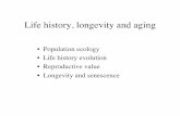 Life history, longevity and aging history, longevity and aging • Population ecology • Life history evolution • Reproductive value • Longevity and senescencePublished in: F1000