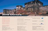 2016 Donors - Eastern State Penitentiary Historic Site gratefully acknowledge the following individuals and organizations for their support: $50,000 and Above The Barra Foundation