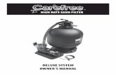 DELUXE SYSTEM OWNER’S MANUAL - Waterway SYSTEM OWNER’S MANUAL HIGH RATE SAND FILTER. ... Remove drain cap from bottom of filter tank ... 6 505-1970 Wrench - Split Nut