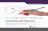 It’s more than a checklist. - LJPR Financial Advisors, Troy ...ljpr.com/wp-content/uploads/2017/07/2017-SGC-Booklet.pdfInvestments Small Good Choices TM Putting your money to work,
