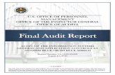 Final Audit Report - United States Office of Personnel ... Audit Report AUDIT OF THE INFORMATION SYSTEMS GENERAL AND APPLICATION CONTROLS AT ANTHEM BLUE CROSS BLUE SHIELD Report Number
