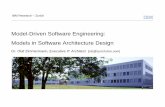 Model-Driven Software Engineering: Models in Software ...researcher.watson.ibm.com/researcher/files/zurich-jku/mdse-09.pdf · IBM Research – Zurich Model-Driven Software Engineering: