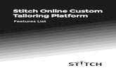 Stitch Online Custom Tailoring Platform registration/membership for customers. ... Social Media Sharing via Facebook, Twitter, ... STITCH CLONE SCRIPT 07