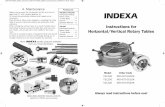 TSL320 Instructions for Horizontal/Vertical Rotary · PDF fileInstructions for Horizontal/Vertical Rotary Tables ... Before use unscrew the oil plug and fill up to the ... Indexing