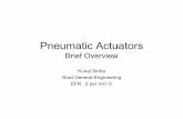 Pneumatic Actuators - University Of Illinoiscoecsl.ece.illinois.edu/ge423/sensorprojects/Pneumatic Actuators.pdf · Pneumatic Actuators • Use Pressurized Air to achieve motion ...