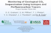 Sequestration Using Isotopes and Perfluorocarbon … Library/Events/2014/carbon_storage/3...Sequestration Using Isotopes and Perfluorocarbon Tracers ... Y. K. Kharaka 3, J. J. Thordsen