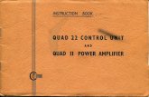 Quad - Quad 22 Service & Owner's Manual - Vintage …vintagevacuumaudio.com/.../quad/quad-22-owner-service-manual.pdf · using the 2 MON service and the balance control adjus- ted