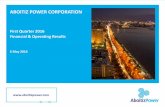 ABOITIZ POWER CORPORATIONaboitizpower.com/wp-content/uploads/AP-1Q2016-Financial-Operating... · Aboitiz Power Corporation First Quarter 2016 Financial & Operating Results 10 ...