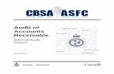 Audit of Accounts Receivable - cbsa-asfc.gc.ca · PDF file3.1 Temporary Accounts Receivable ... (CRA) Collections, where it is recorded in the accounting system as accounts receivable.