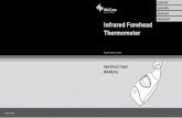 DEUTSCH FRANÇAIS Infrared Forehead · PDF fileInfrared Forehead Thermometer Model: IN4 KI-8210 P30-A210 INSTRUCTION MANUAL ENGILSH ... Avoid using thinner, benzene or other harsh