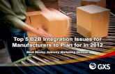 Top 5 B2B Integration Issues for Manufacturers to Plan for ... · PDF fileTop 5 B2B Integration Issues for Manufacturers to Plan for in 2012 . ... JLR had 18Tb of emails ... • Companies