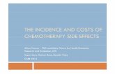 THE INCIDENCE AND COSTS OF CHEMOTHERAPY … INCIDENCE AND COSTS OF CHEMOTHERAPY SIDE EFFECTS Alison Pearce - PhD candidate Centre for Health Economics Research and Evaluation, UTS