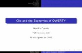 Clio and the Economics of QWERTY · PDF fileAutor Introdu˘c~ao QWERTY-nomics Conclus~ao Cr ticas Clio and the Economics of QWERTY Nat alia Corado PET- Economia UnB 14 de agosto de