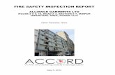 FIRE SAFETY INSPECTION REPORT - Alliance Groupalliancegroupbd.com/Accord Fire Safety Inspection Report-1.pdf · fire safety inspection report alliance garments ltd house # 8 & 10,