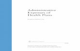 Administrative Expenses of Health · PDF fileSherlock Company is an independent company that collects, compiles and publishes financial data on administrative costs that is voluntarily