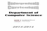 Department of Computer Sciencecs.siu.edu/files/UG Curriculum Guide.pdf2 The Department of Computer Science offers two degree programs to undergraduate students - the Bachelor of Science