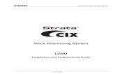 Voice Processing System LVMU - Index Trading - Toshiba ...indextrading.com/ts/docs/vm/CIX-IG-LVMU-VA_E.pdf · TOSHIBA Telecommunication Systems Division Voice Processing System LVMU