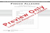 Fiocco Allegro - · PDF fileFiocco Allegro Joseph-Hector Fiocco Arranged by Elliot Del Borgo Preview Only Legal Use Requires Purchase. Preview Only Legal Use Requires Purchase. Preview