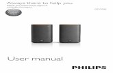 User manual - download.p4c.philips.com manual Always there to help you ... Inform yourself about the local separate ... mode and Bluetooth devices are not paired.