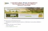 Landscape Drip Irrigation Scheduling Calculator User's · PDF fileIrrigation Industry Association of British Columbia Landscape Drip Irrigation Scheduling Calculator Page 3 of 26 TABLE