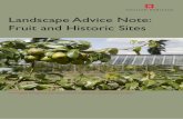 Landscape Advice Note: Fruit in the Historic … Landscape Advice Note: Fruit and Historic Sites 2 Many historic sites have a long tradition of growing fruit. This Landscape Advice
