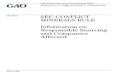 GAO-13-689, SEC CONFLICT MINERALS RULE: … to Congressional Committees. SEC CONFLICT MINERALS RULE Information on Responsible Sourcing and Companies Affected July 2013 GAO-13-689